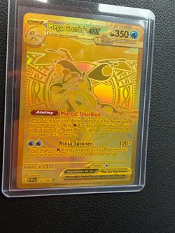 Pokemon TCG Gold Mega Greninja ex 122/086 Me04: Chaos Rising Holo