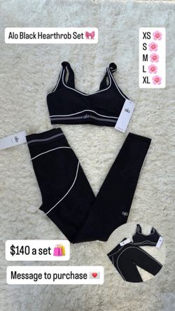 Black Alo Full Sets Sizes Xs S M L Xl