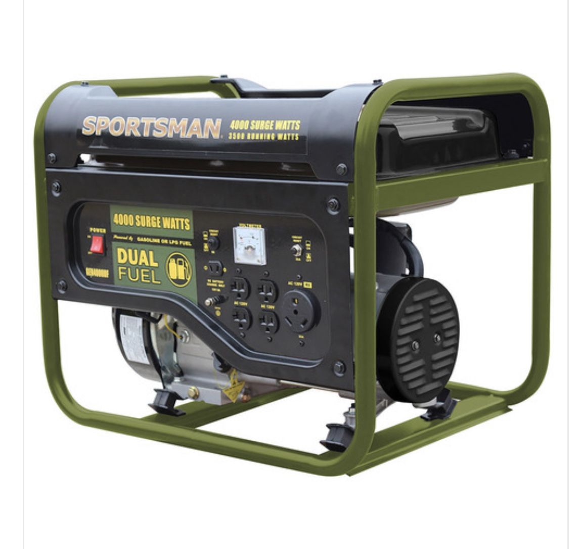 SPORTSMAN GEN4000DF 4000 WATT DUAL FUEL GENERATOR New In Box
