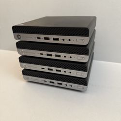 4x HP EliteDesk 705 MINI PC - AMD Ryzen 5 Pro 2400G / 32GB RAM / 512GB SSD - Windows 11 Pro