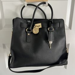 Michael Kors Women's Hamilton Saffiano Leather Medium Satchel