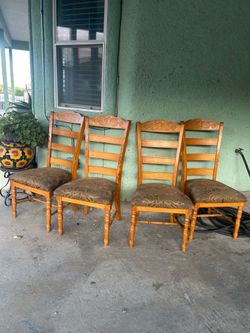 Wood chairs