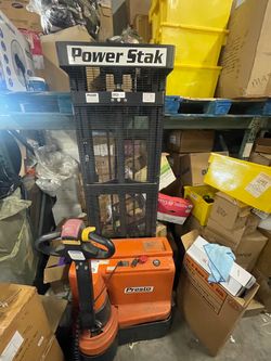 Presto PowerStak Electric Walkie Stacker / Pallet Lift – Warehouse Equipment
