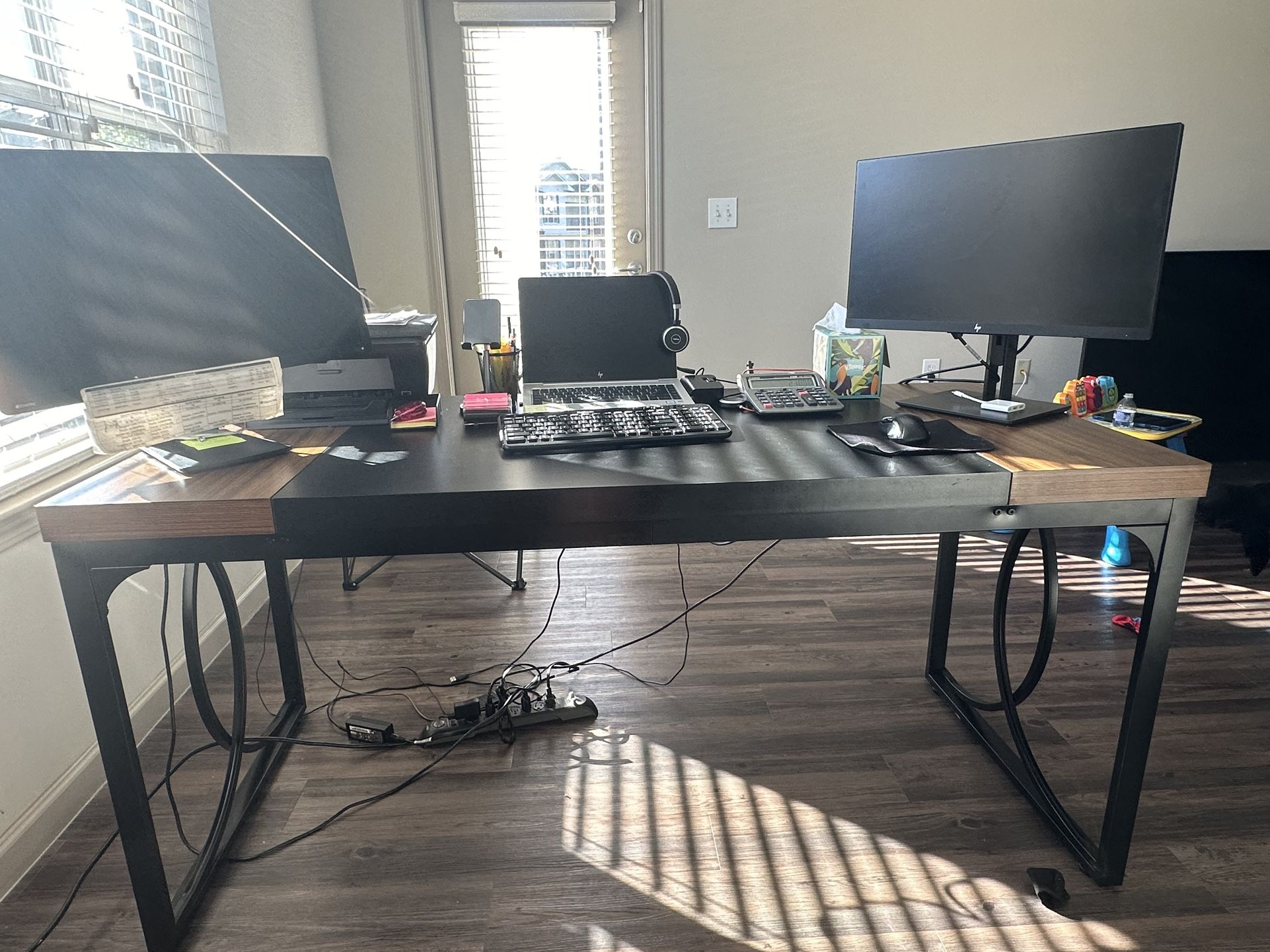 Large 62 inch computer desk - $100.00