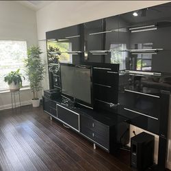 Beautiful Entertainment Wall Unit 