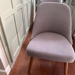 West Elm Gray Chairs x4