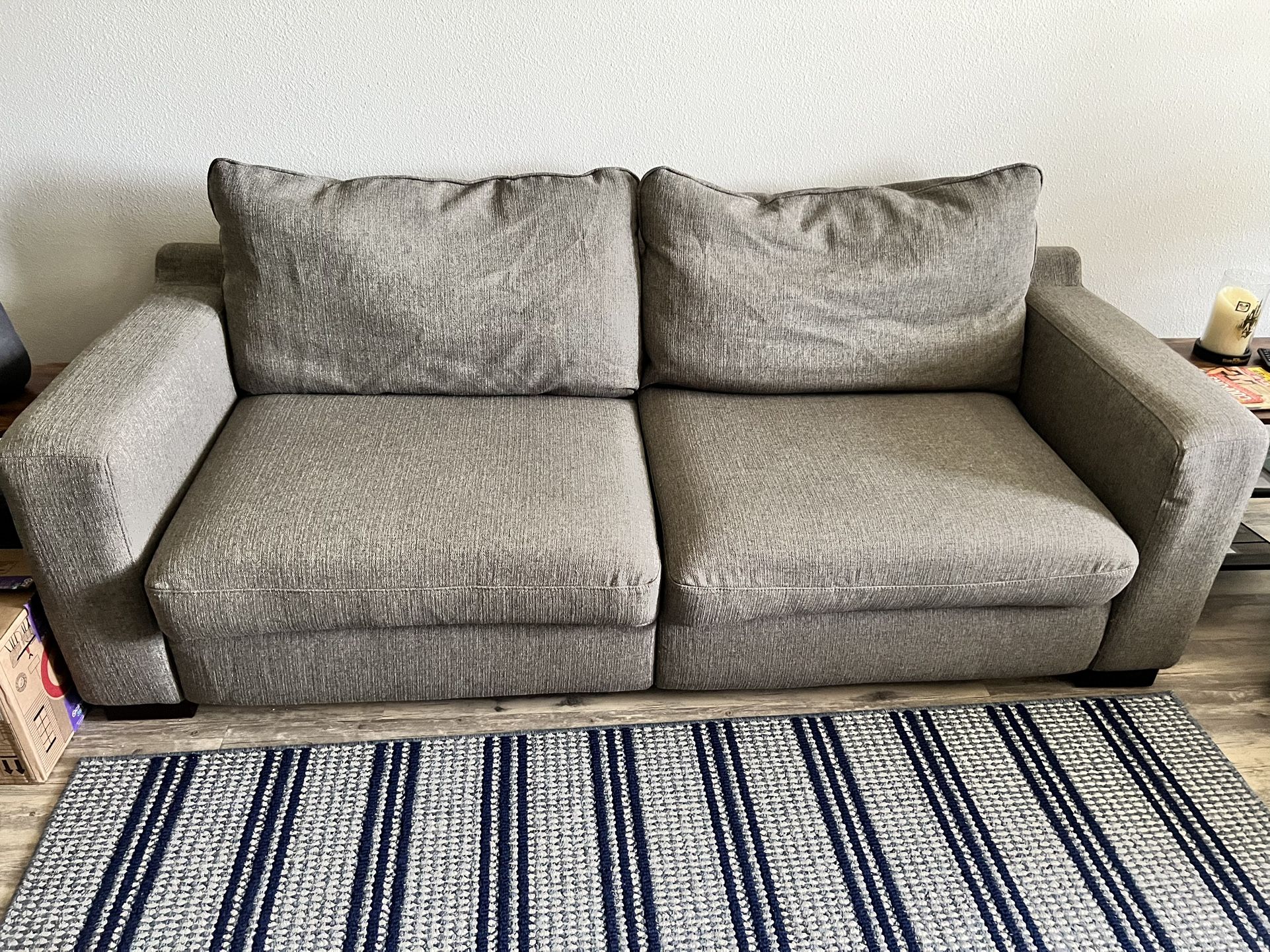 Needs Home Today! Comfy Grey Couch