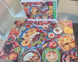 Breakfast table puzzle 1000 pieces