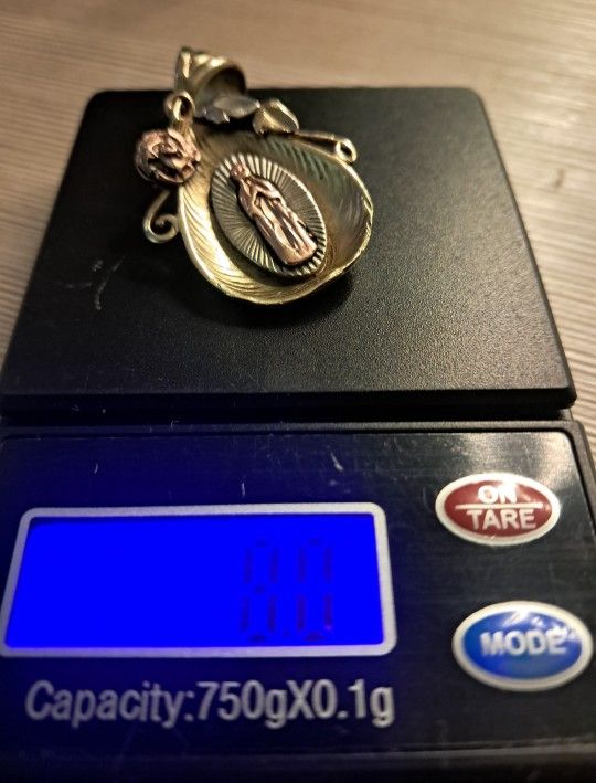 14k Solid Gold Chain And Pendant