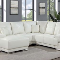 SECTIONAL WHITE MODULAR DESIGN (FALTHEA) $1499