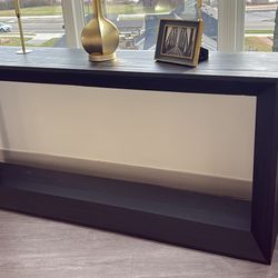 Black Entry Table Crate & Barrel 