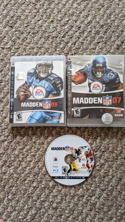 PS3 MADDEN 07,08,&10