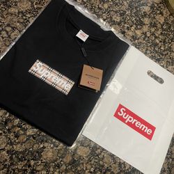 Supreme Burberry Box Logo Tee