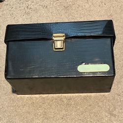 Vintage Original Nintendo NES 10 Game Cartridge Carrying Case Faux Gator Leather