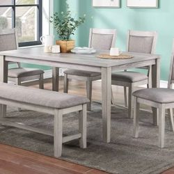 Dining Table Set With Bench 