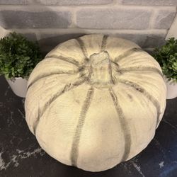 Black & white pumpkin statue  Halloween home decor - Simi Valley