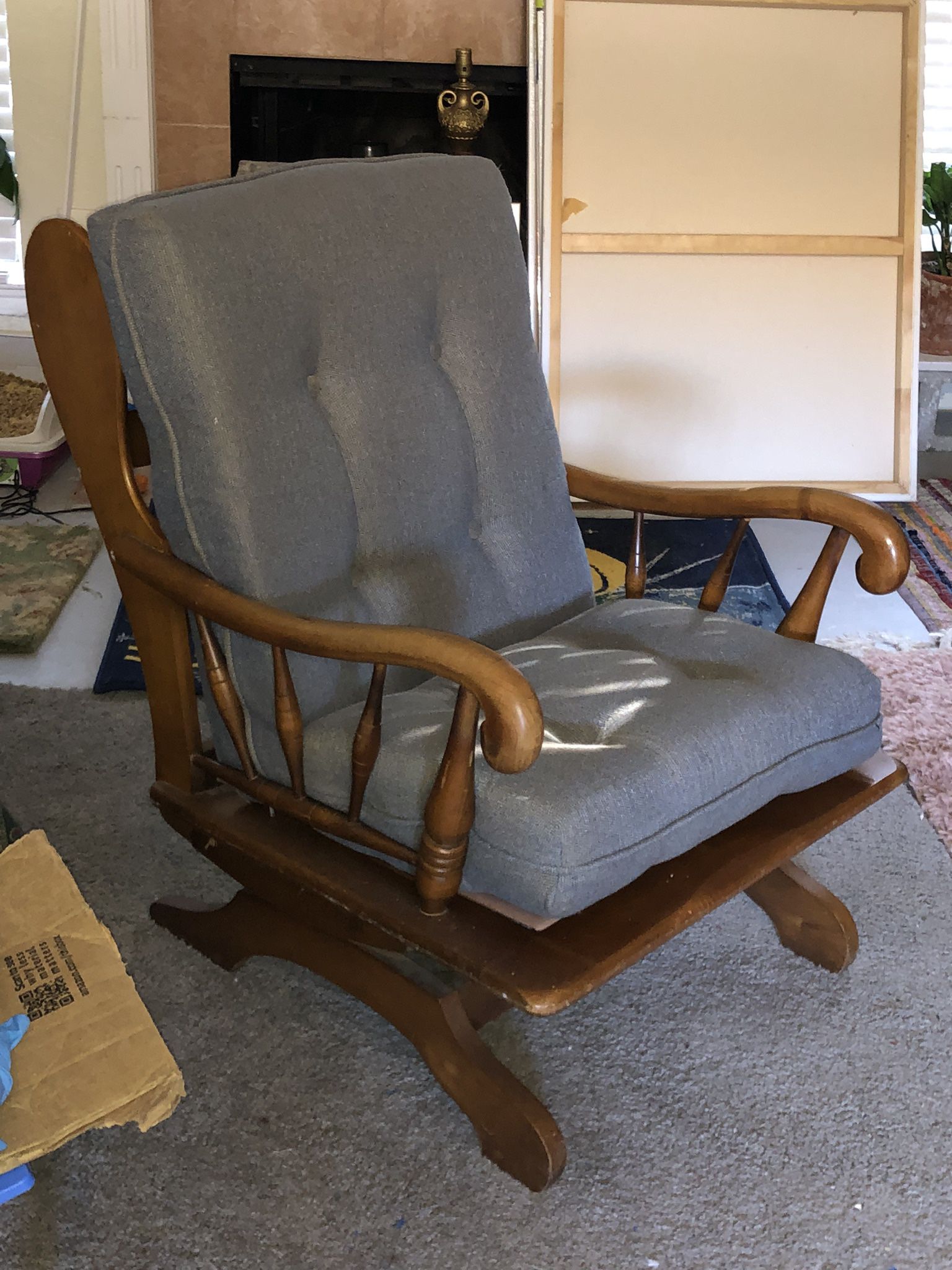 Antique Wooden Rocking Chair 