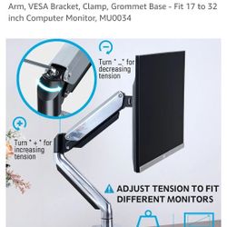  Monitor Mount, 17 to 32 inch Computer Monitor