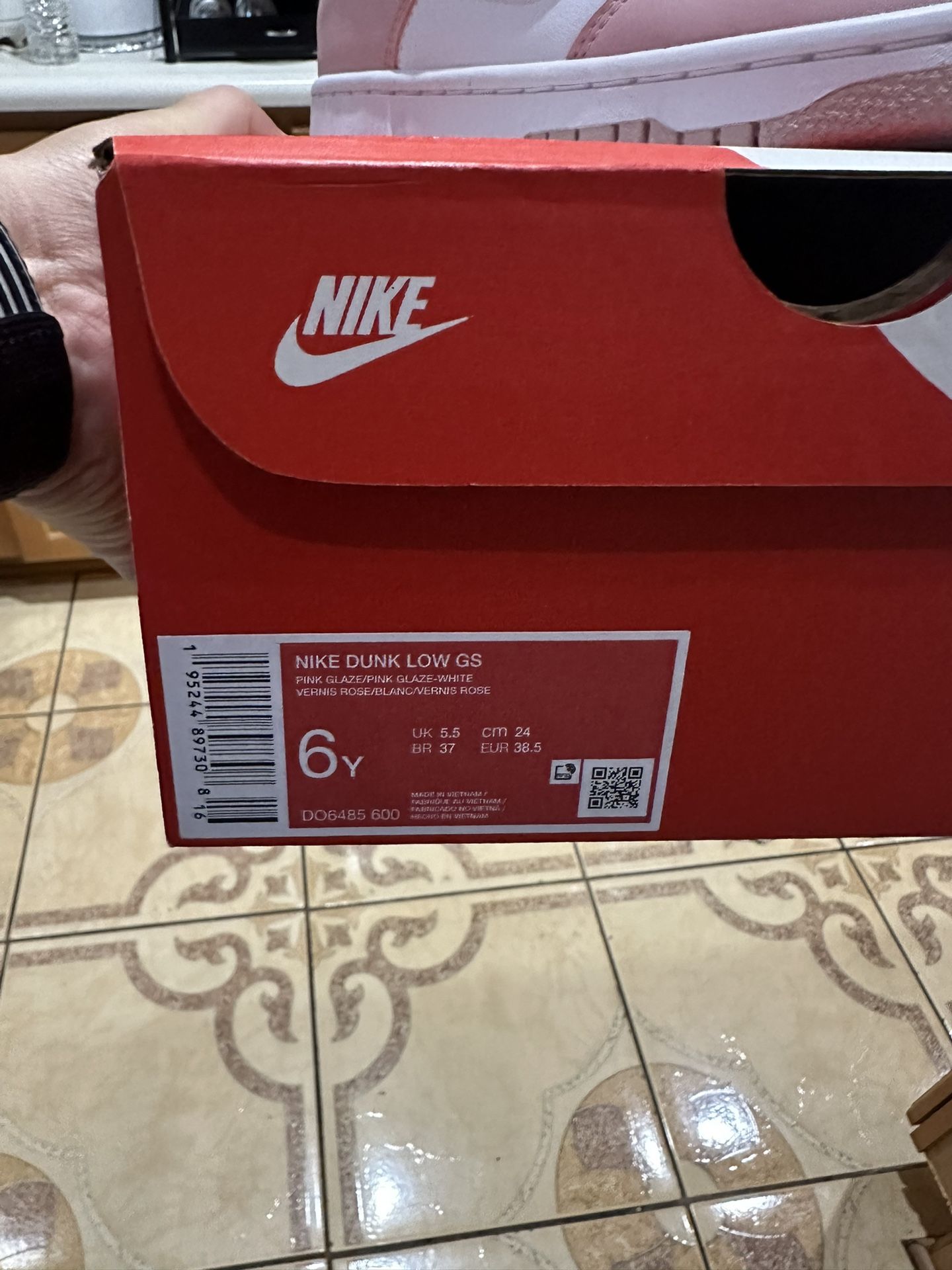 Nike Dunk Low (GS) Pink Glaze DO6485 600 Size 6Y / Women's Size 7.5