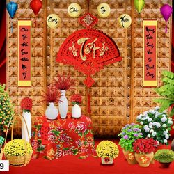 Phong nền tết