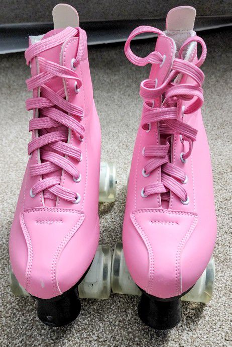 Pink Girl Roller Skates Size 5Y