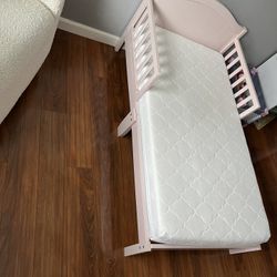 Pink Toddler Bed With Newton Mattress