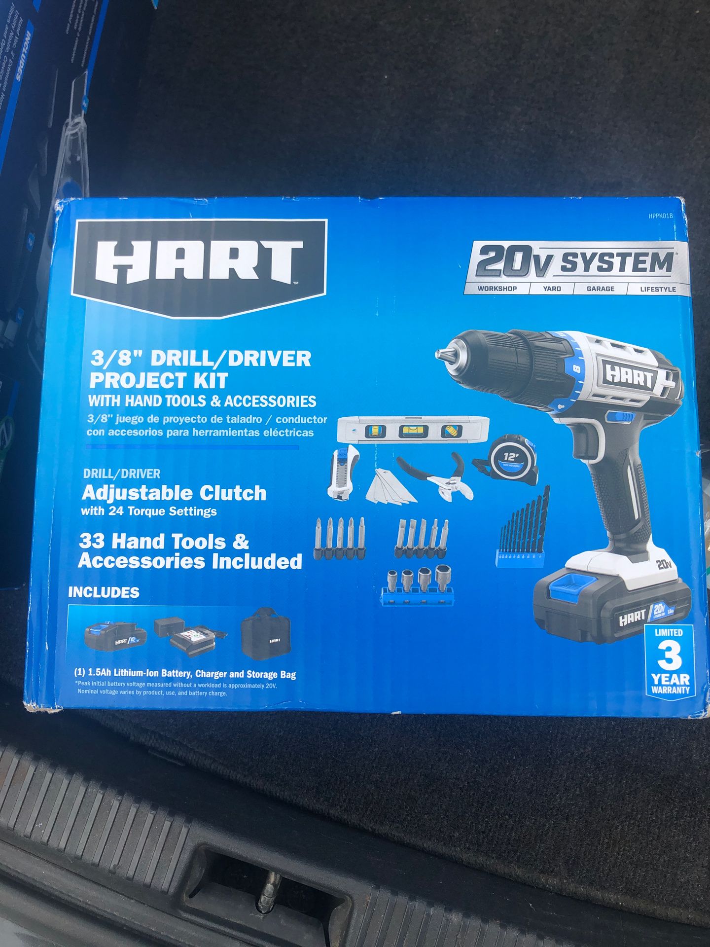 *HART 3/8” Drill/Driver PROJECT KIT 20v SYSTEM*