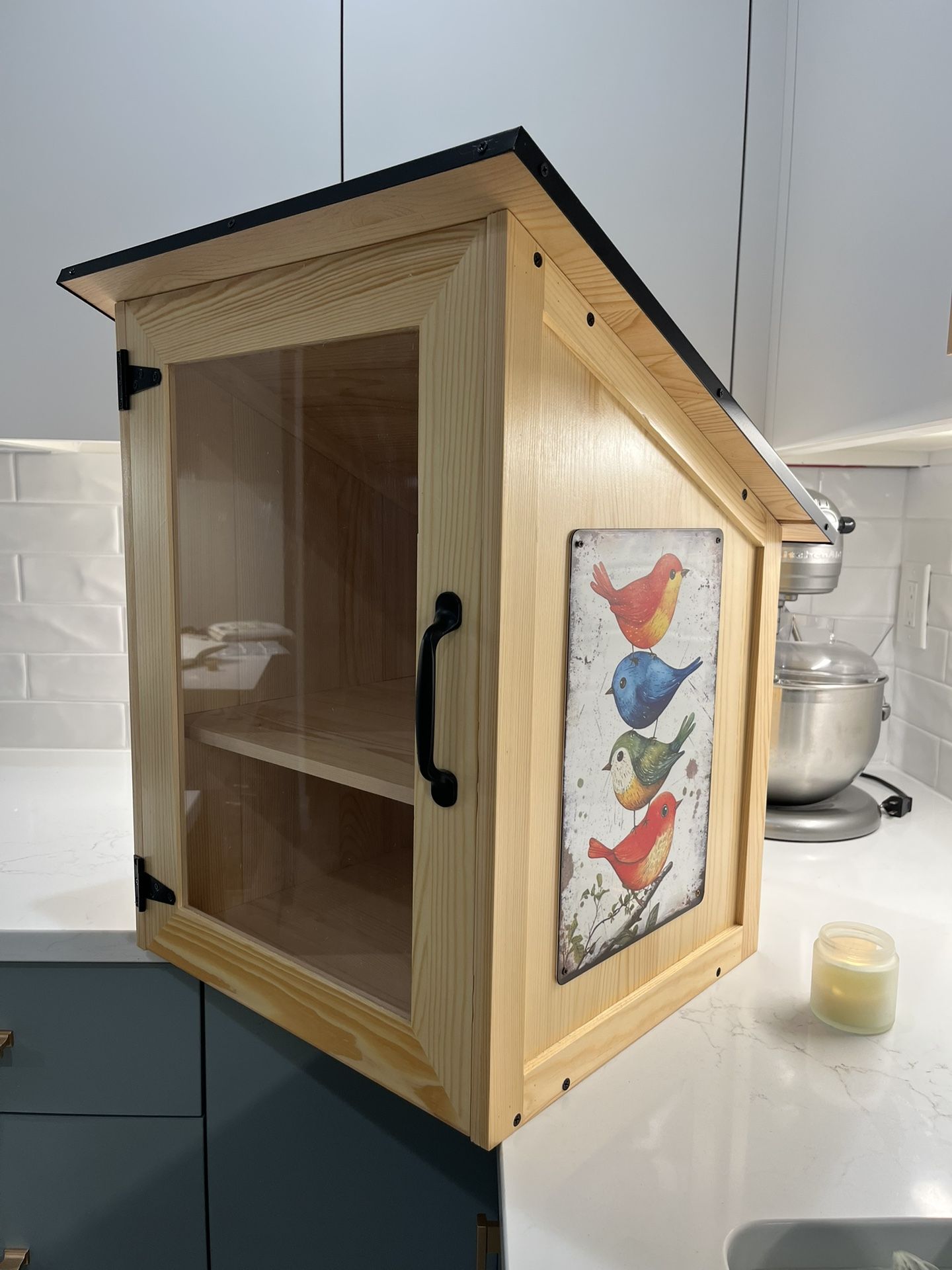 Library Cabinet For Books Or Food pantry