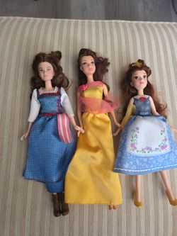 Belle DISNEY DOLLS Lot of 3. $18