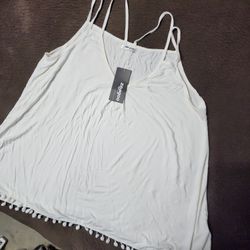 Womens Tank Top W/tassel