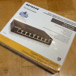 NETGEAR GS308 8-port Gigabit Ethernet Unmanaged Switch, Brand new, sealed 