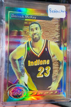 1993-94 Topps Finest Refractor #52 Derrick McKey Indiana Pacers