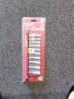 MILWAUKEE 10PC 3/8" DRIVE DEEP WELL SOCKETS