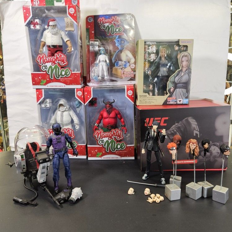 FOR SALE: Gi Joe, SH Figuarts, Figma, UFC, Naught or Nice and custom headsculpts
