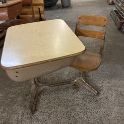 Vintage American School Desk