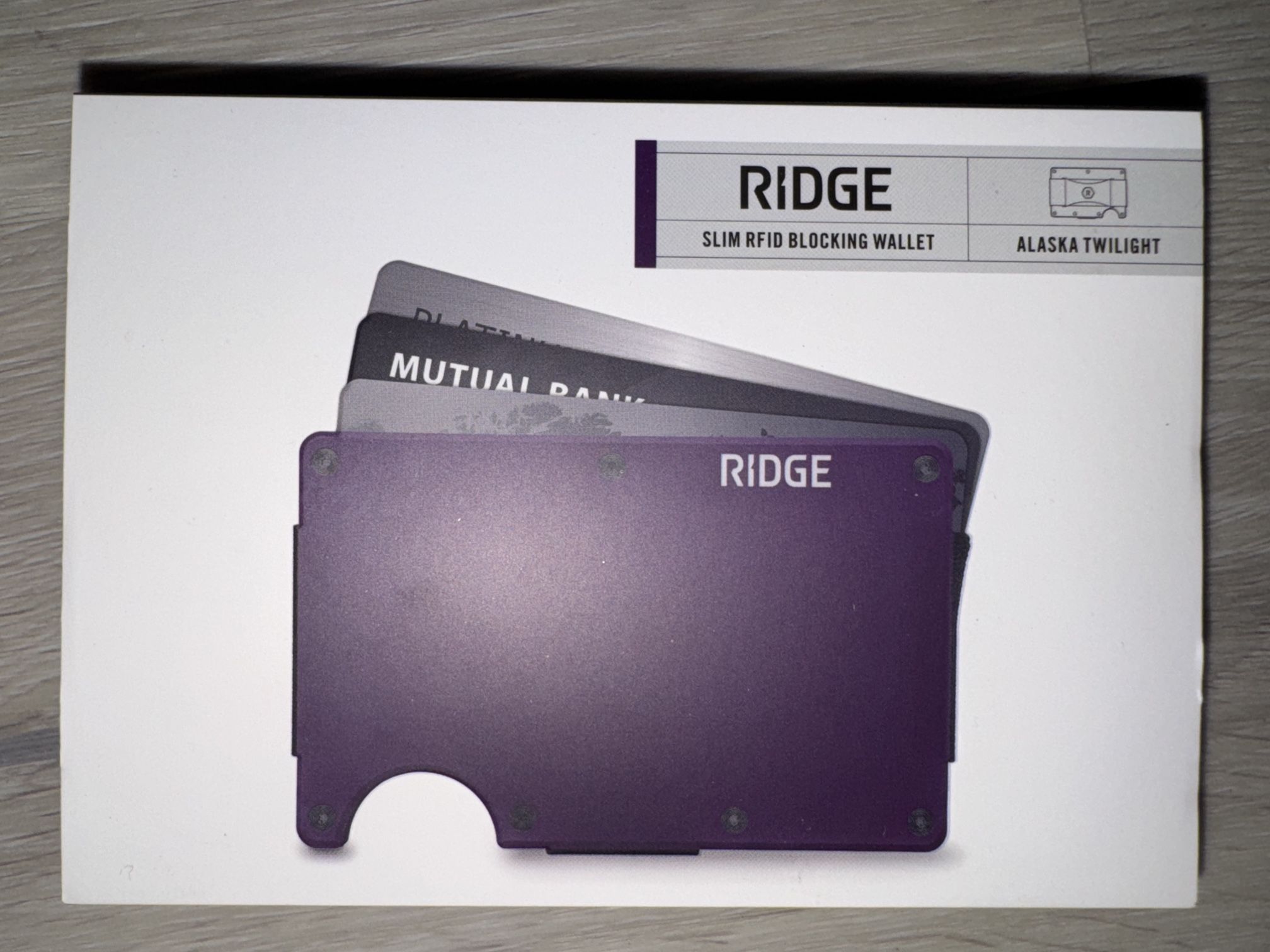 Ridge Wallet Alaska Twilight