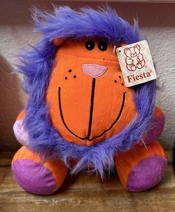 Pre-owned: 10” Adorable Sitting Plush Stuffed Animal From Fiesta 
