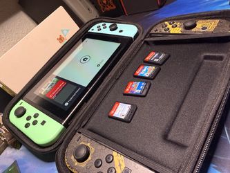 Nintendo switch 1 console with games and accessories