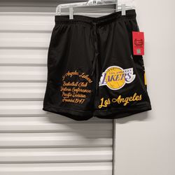 Ultra Game Los Angeles Lakers Basketball Shorts Size Medium

