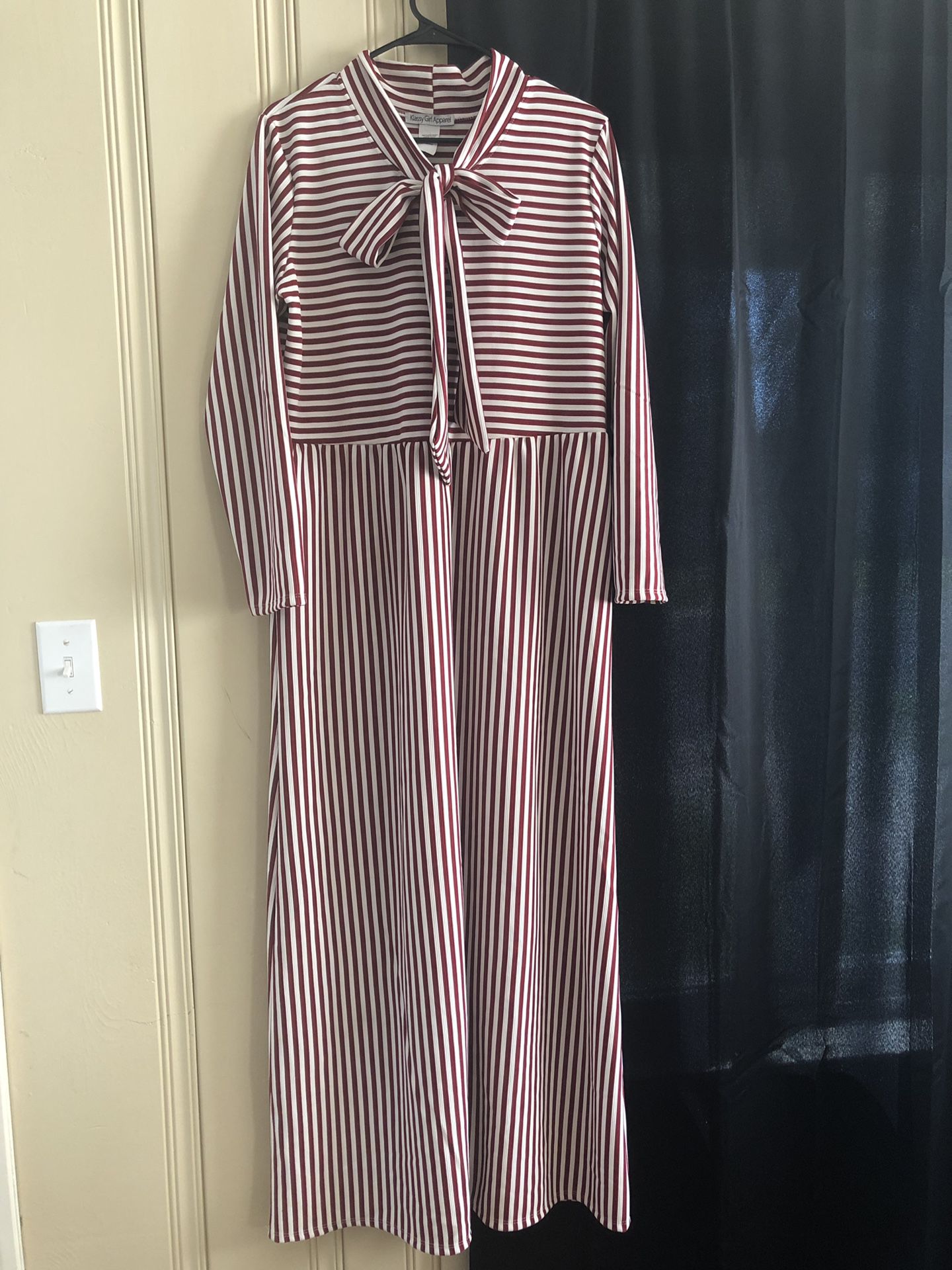 Klassy Girl Boutique Striped Dress- L/XL