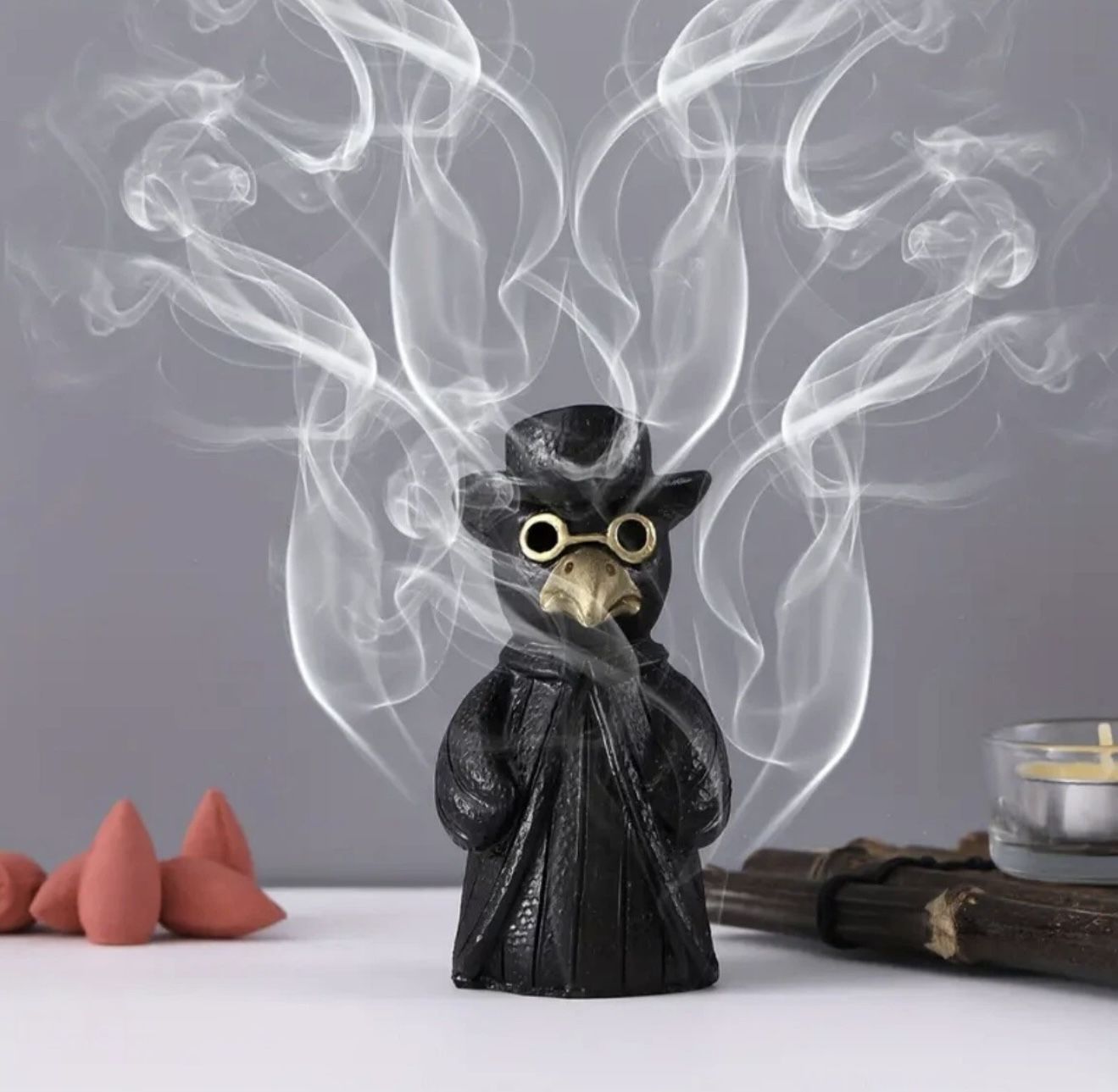Mini Plague Doctor Incense Burner 3.94x1.97