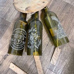 Wine Bottle  Wind Chimes. Outdoor. Handmade. Mexico. Wine Lover. 