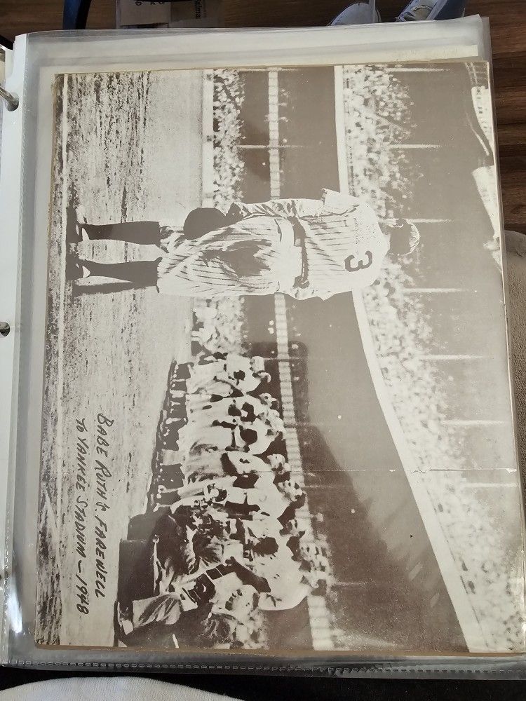 3 Babe Ruth Lou Gehric 8 X 10