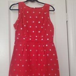 Valentine's Dress With Gold Decor