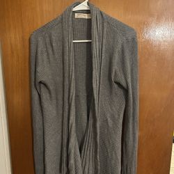 Gray Long Cardigan