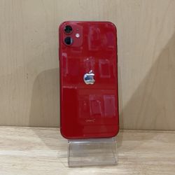 I Phone 11 64GB Red Factory Unlocked Used Like New