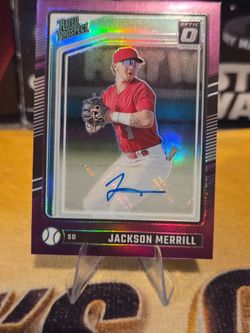 Panini 2024 Donruss Optic Jackson Merrill Padres #102 Rated Prospects Auto /49