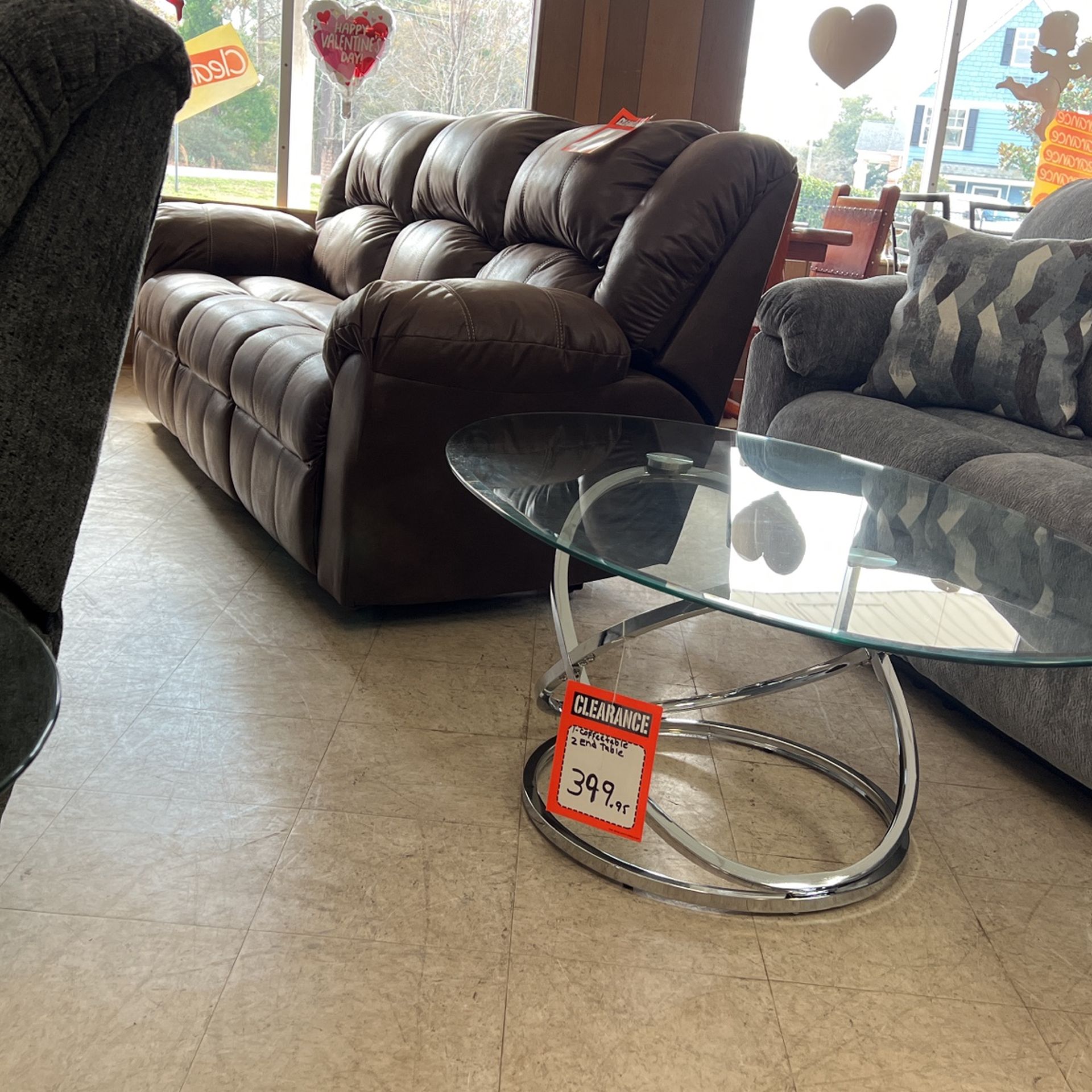 Brand new brown recliner couch