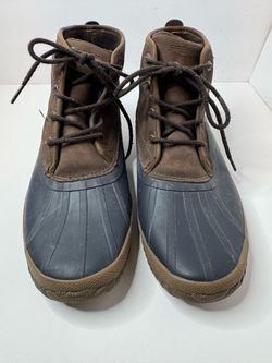 Sperry Navy & Brown Duck Boots Mens Size 11.5