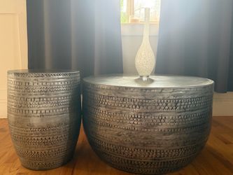 Drum coffee table set